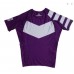 рашгард hyperfly Short Sleeve Classic Ranked Rash Guard purple