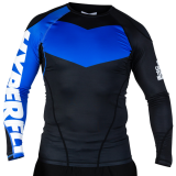 HYPERFLY PROCOMP SUPREME 2.0 RANK RASHGUARD LS  BLUE 