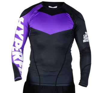   hyperfly Long Sleeve Supreme Ranked Rash Guard II purple