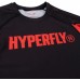 Hyperfly LONG SLEEVE CORE RASH GUARD Black/Red