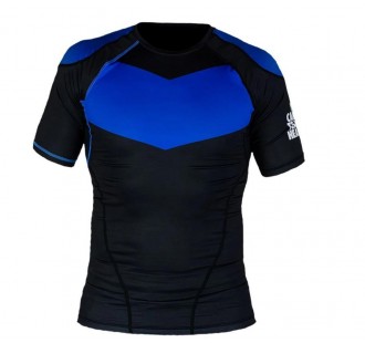 рашгард Hyperfly Short Sleeve Supreme Ranked Rash Guard II blue